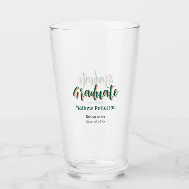 Fett-Typ einfache schwarze Klasse moderne Abschlus Glas (Vorderseite)