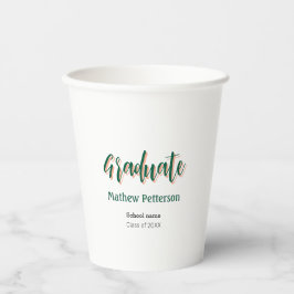 Fett-Typ einfache schwarze Klasse moderne Abschlus Pappbecher