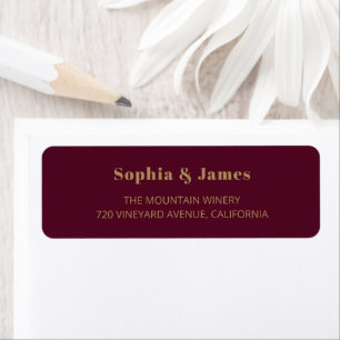 Fett Typografie Burgundy Gold Minimalistische Hoch