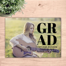 Fett Typografie Foto Abschluss | Schwarz