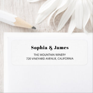 Fett Typografie White Minimalistisch Wedding