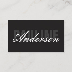 Fett und Extravaganter Text Visitenkarte