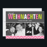 Fett- und farbiges Frohe Weihnachten-Foto Feiertagskarte<br><div class="desc">Verteilen Sie den Feiertagsmagazin mit diesen leuchtenden und farbenfrohen Weihnachtskarten.</div>