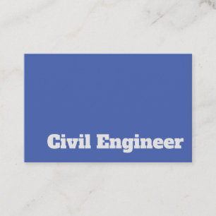 Fett und klar Ziviles Engineeringdesign Visitenkarte