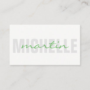 Fett- und Kursivtext Visitenkarte