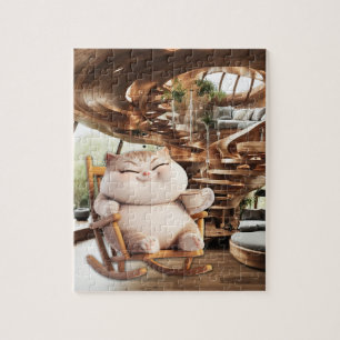 Fett und leichte Kaffeezeit Puzzle