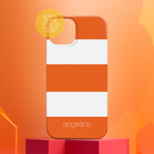 Fett und modern gestreifter Individuelle Name iPhone 15 Pro Max Hülle