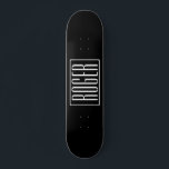 Fett und Modern Ihr Name oder Wort| Schwarz weiß Skateboard<br><div class="desc">Fett und modern.</div>