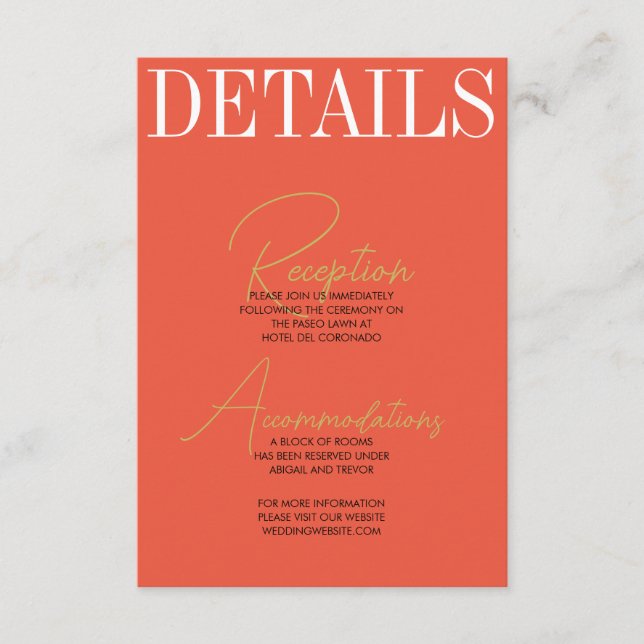 Fett- und Retro-Verschlusskarte Begleitkarte (Vorderseite)