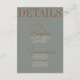 Fett- und Retro-Verschlusskarte Begleitkarte