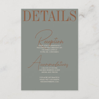 Fett- und Retro-Verschlusskarte Begleitkarte