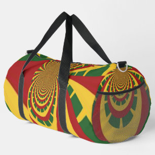 Fett und schön: in Rot, Golden, Green Print Duffle Bag