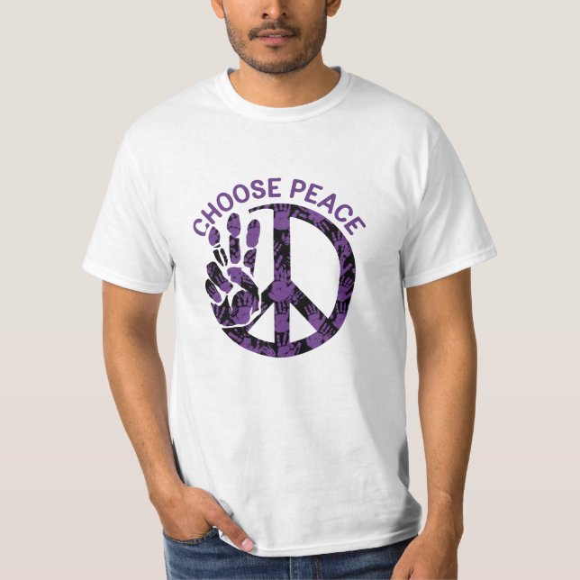 Fett- und Whimsical Peace Lover Graphics T-Shirt (Vorderseite)
