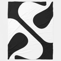 Fett verdrehte Blasen Moderne Schwarz und Weiß