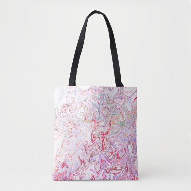 Fett Vibrant Pink Fluid Marmor Wirbel Abstrakt Kun (Vorderseite)