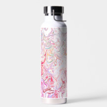 Fett Vibrant Pink Fluid Marmor Wirbel Abstrakt Kun