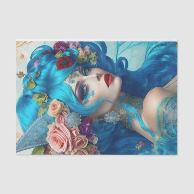 Fett Viktorianisches Dekoupage Paper Seidenpapier (Vorderseite)