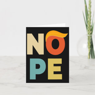 Fett Vintager Stil Funny Anti-Trump Karte