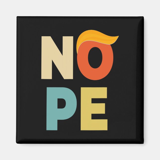 Fett Vintager Stil Funny Anti-Trump Magnet (Vorne)