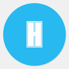 Fett weiß, hell und hell runder aufkleber