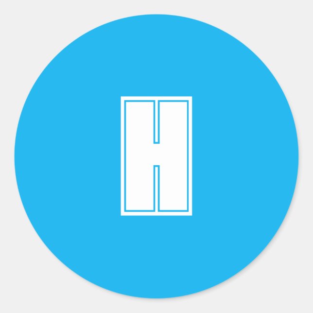 Fett weiß, hell und hell runder aufkleber (Vorderseite)