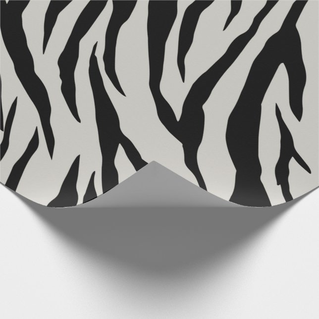 Fett Zebra Print Wrapping Paper Geschenkpapier (Ecke)