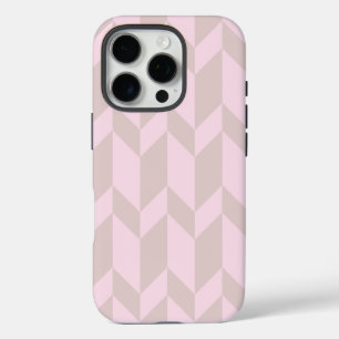 Fett Zickzack Streifen-Neutralpinke aus zwei Tonen iPhone 16 Pro Hülle