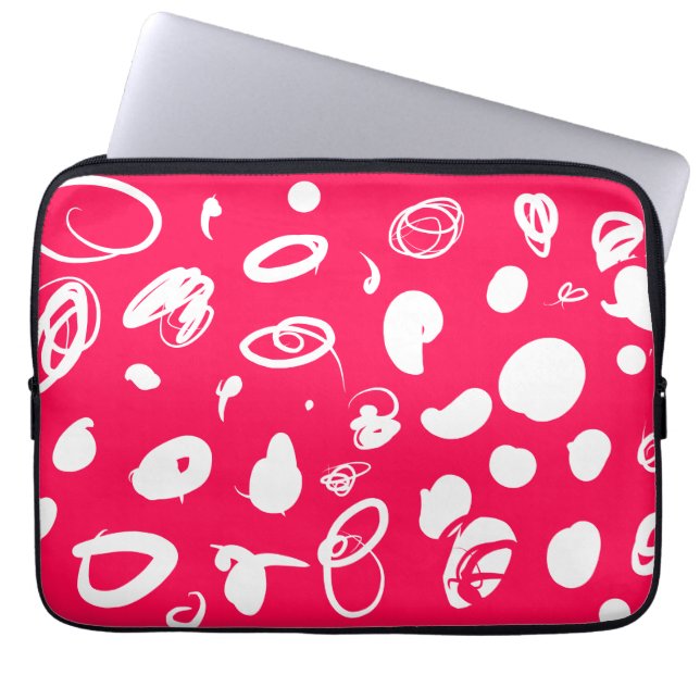 Fettabstraktes Design Elektronik Bag Laptopschutzhülle (Vorderseite)