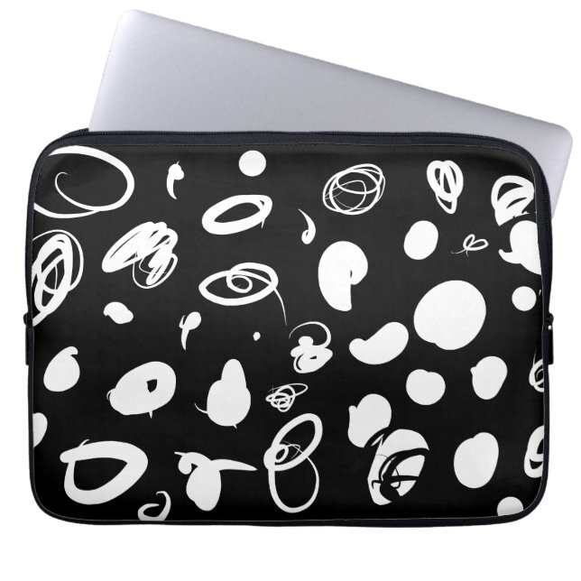 Fettabstraktes Design Elektronik Bag Laptopschutzhülle (Vorderseite)