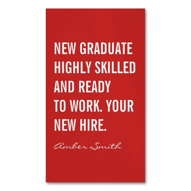 Fettangebot Magnetische Visitenkarte (Vorderseite Vertikal)