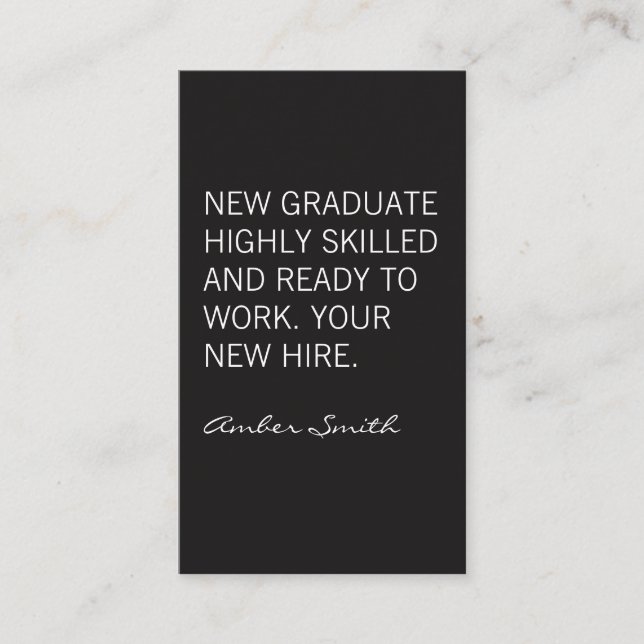 Fettangebot Visitenkarte (Vorderseite)