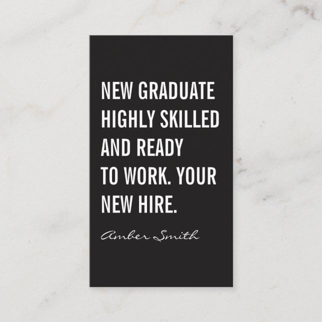 Fettangebot Visitenkarte (Vorderseite)