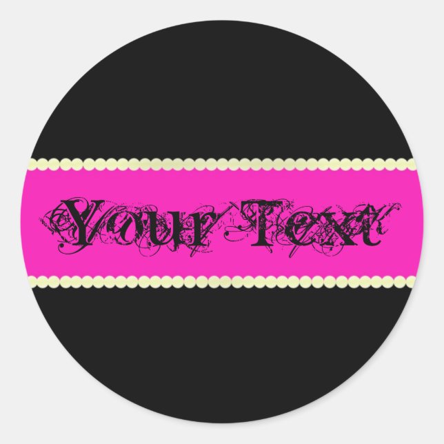 Fettaufkleber Runder Aufkleber (Vorderseite)