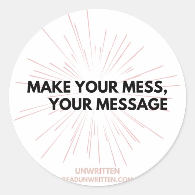 Fettaufkleber Runder Aufkleber (Vorderseite)