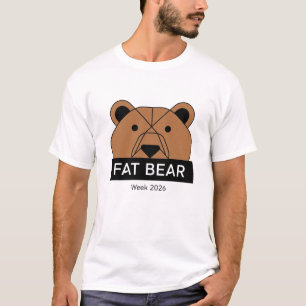 Fettbärwoche 2026 Bär Grafik Natur Wildtiere T-Shirt