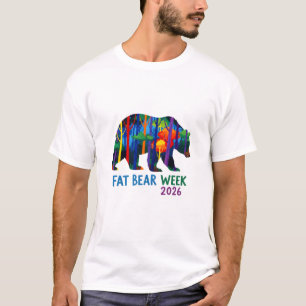 Fettbärwoche 2026 Bär Grafik Natur Wildtiere T-Shirt