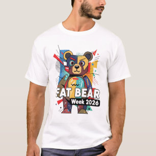 Fettbärwoche 2026 Bär Grafik Natur Wildtiere T-Shirt