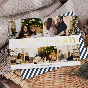 FettCollage Christmas Joy 5 Foto Folien Feiertagskarte