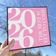 Fettdruck 2025 Hübsch-rosa-Graduierungsoberteil