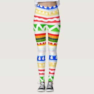 Fettdruck Gemusterte Leggings