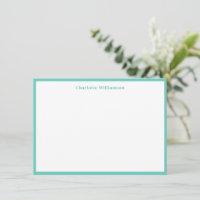 Fettdruck Personalisiert Name Seafoam Border