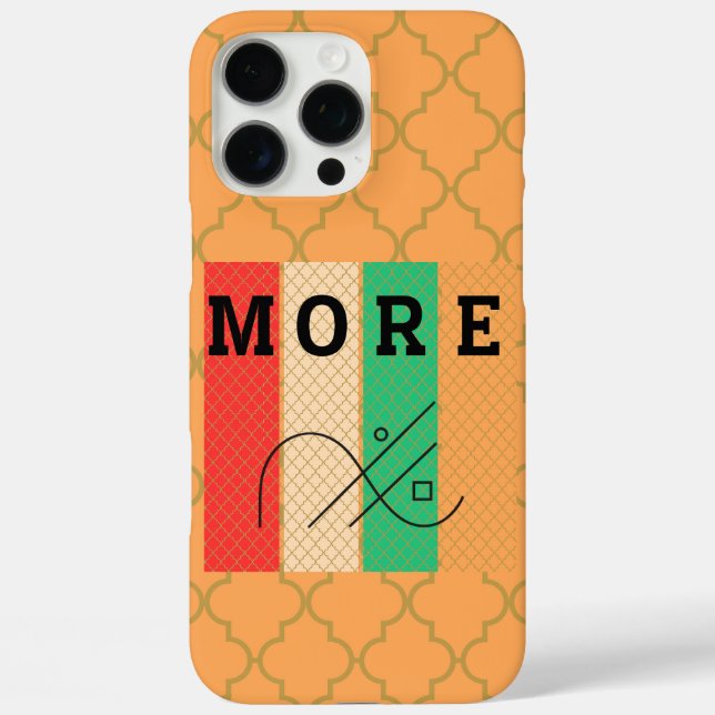 Fettdruck und Geometrie Case-Mate iPhone Hülle (Rückseite)