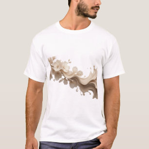 Fette ABSTRACTE BLUMEN Kunstkomposition T-Shirt