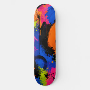 Fette abstrakte Farbspritzer-Skateboard-Platine Skateboard