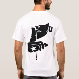 Fette abstrakte Handkunst Herren Rücken Druck T-Sh T-Shirt