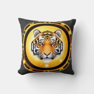 Fette abstrakte Tiger-Illustration Kissen