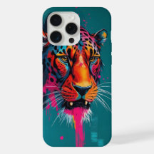 Fette abstrakte Tiger-Kunstposter Farbige Moderne