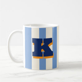 Fette benutzerdefinierte Initiale, personalisierte Kaffeetasse