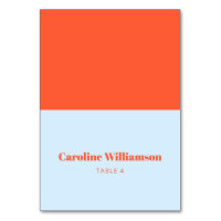 Fette blaue orange Typografie individuelle Platzka