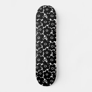 Fette Blume - Schwarz Skateboard
